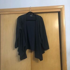 Navy fleece hooded sweater